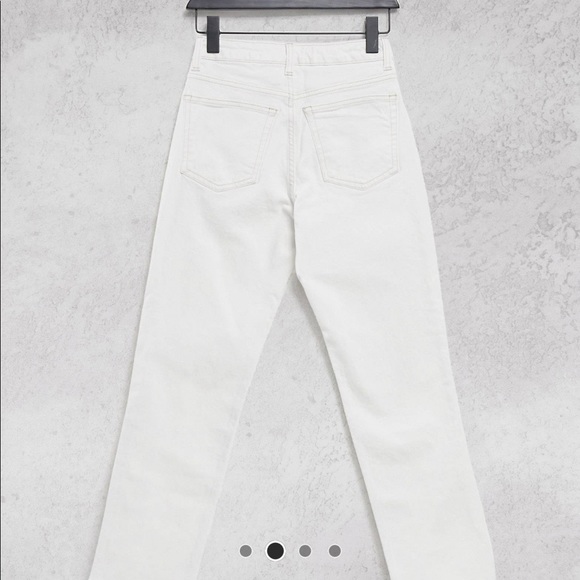Topshop straight leg jean in off white - Picture 6 of 7